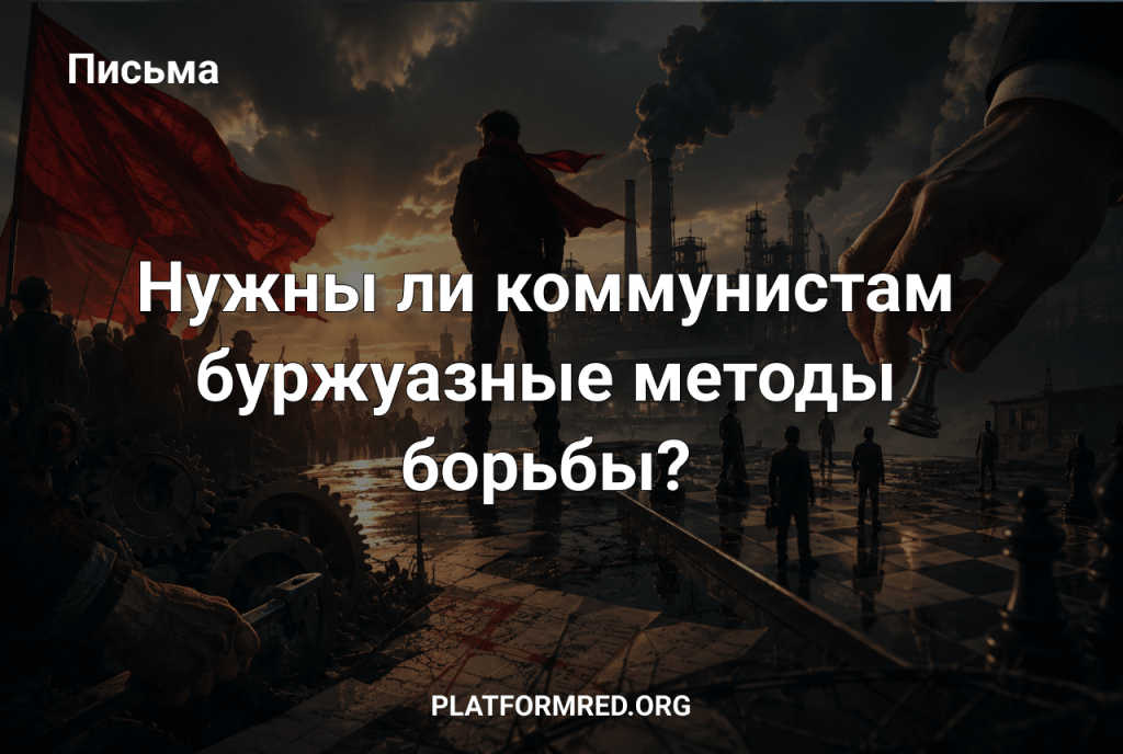 Нужно ли коммунистам, в текущем моменте, использовать буржуазные методы в классовой&nbsp;борьбе?