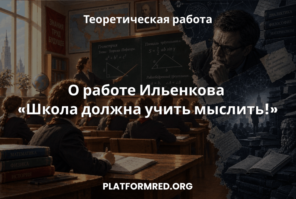 О работе Ильенкова «Школа должна учить&nbsp;мыслить!»